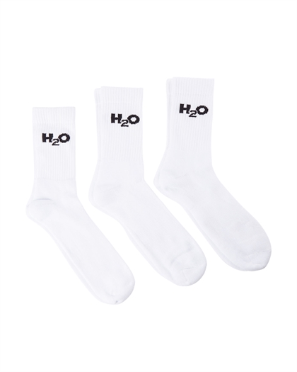 H2O Strømpe 3-pak - White